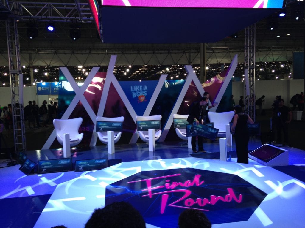 Participation in the Campus Party 2016 (in São Paulo), to receive the result of the 4th Development Contest of Sebrae Entrepreneurs Games (BeLudic Games)
