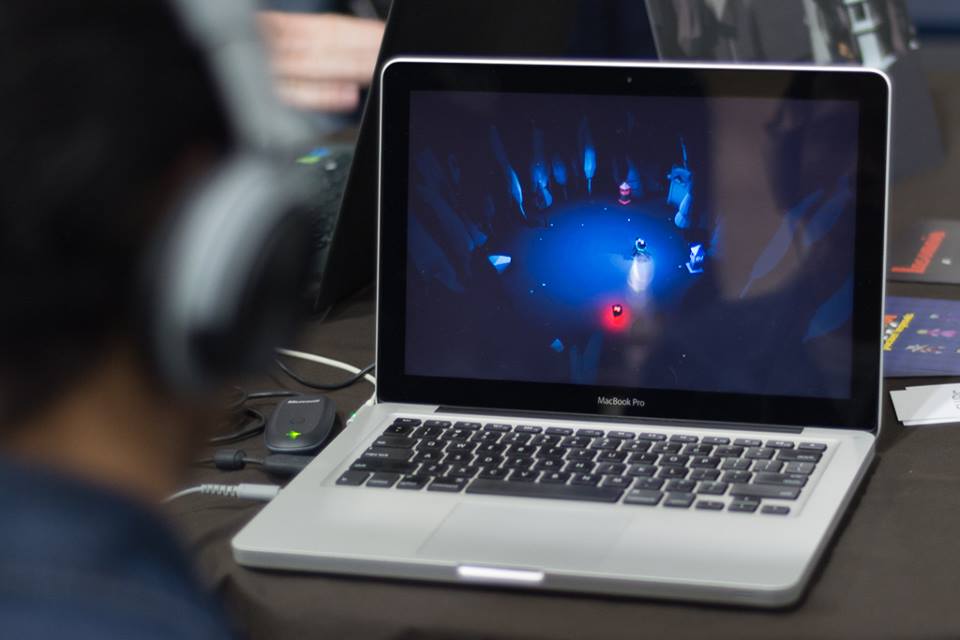 Presentation of project in the course of Digital Games at the Positivo Technological Center, in Curitiba/PR (BeLudic Games/Photo: Emmanuel Alencar Furtado)